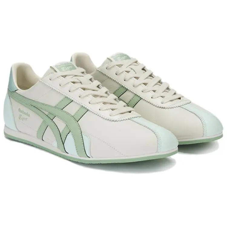 Onitsuka Tiger Runspark Low-Top Casual Trainers - Men's & Women's Beige Footwear, Slip-Resistant, Comfortable, Retro Heritage Style, Lightweight Runner Shoe