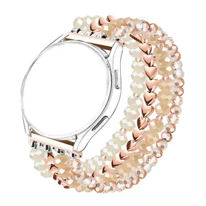 1pc Elastic Bracelet Strap Compatible with All 20 mm Width Bands for Samsung Galaxy Watch 7/6/5/4/Active 2 Classic(40/44 mm）,Watch 5 Pro( 45 mm), Watch 4 Classic（42/46 mm）,Watch 3（41 mm）,Watch Active(40 mm),Watch 42 mm, Watch Straps