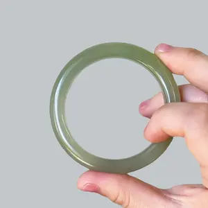 Light Green Natural Jade Bangle