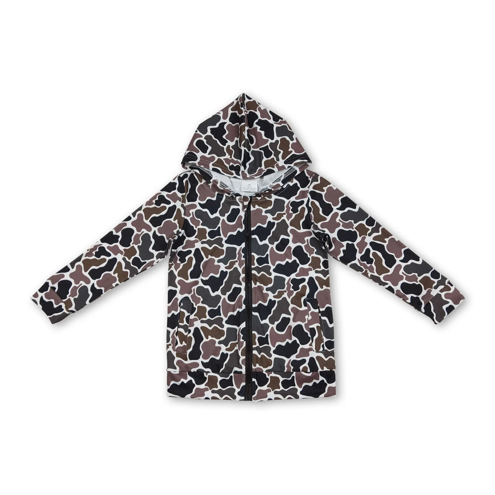 CFS Kids Boy Winter Jacket Zipper Coat Camo Winter Hoodies Shirt Hunting Clothes BT1382