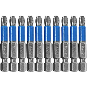 10pcs Hex Magnetic Anti Slip Impact Screwdriver Bit Set Phillips PH3 2" Power Tool
