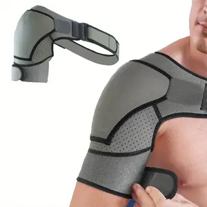 Adjustable compression sports shoulder strap, ergonomically designed on both sides