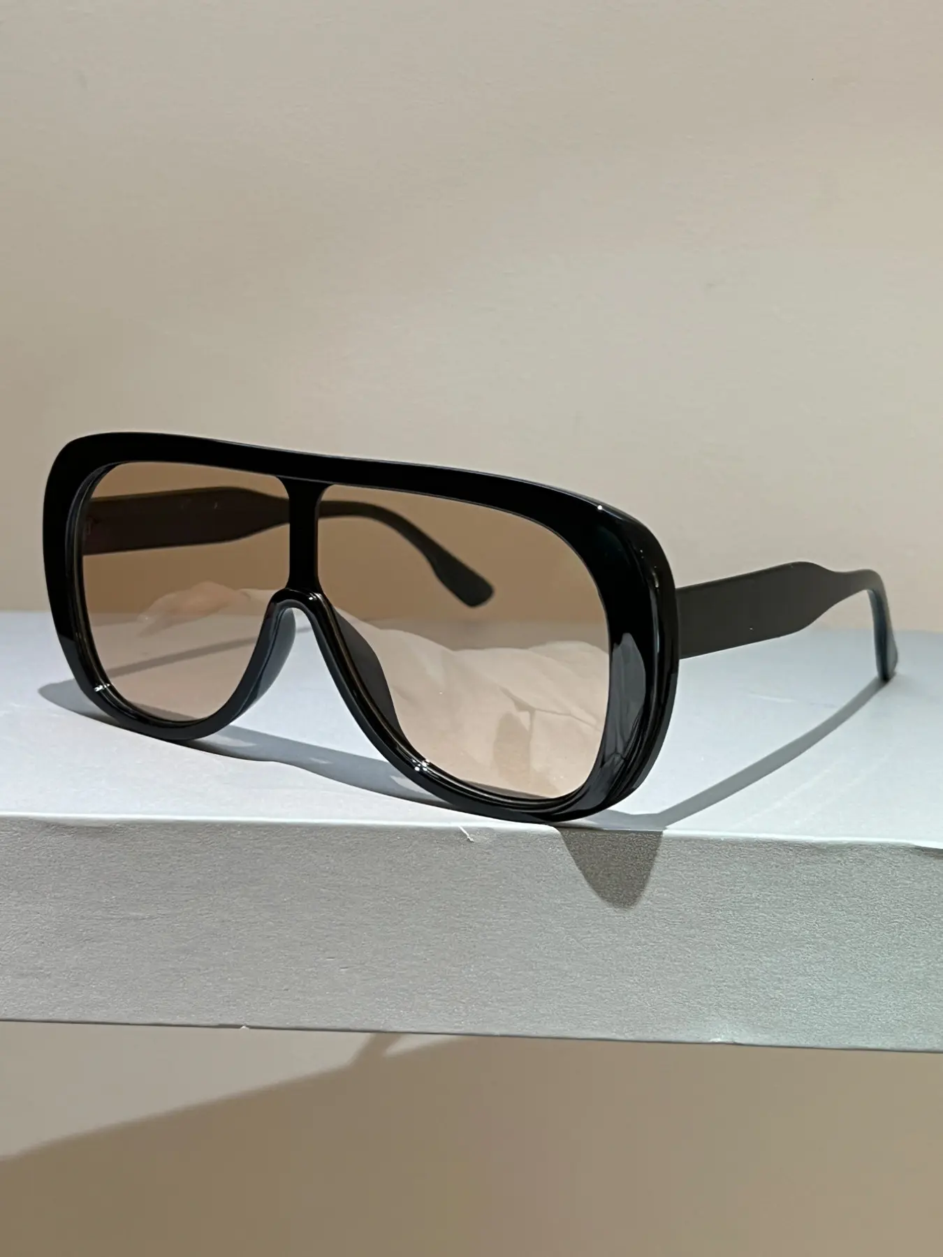 New Oval Large Frame Pilot Sunglasses, Fashionable Trendy Frog Goggles, Unique Retro Style, Versatile Eyewear for All Seasons, Summer Sunglasses, Trendy Vintage Sunglasses