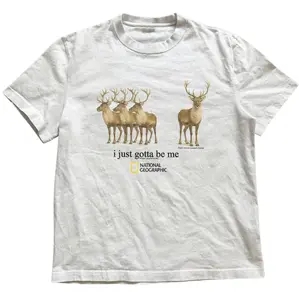 Deers “it just gotta be me” T-Shirt, Animal Tee, Gifts Shirt, Unisex Vintage Graphic Tees Gothic Grunge Y2k Emo Scene Amity Affliction Style Clothes Men Women Streetwear