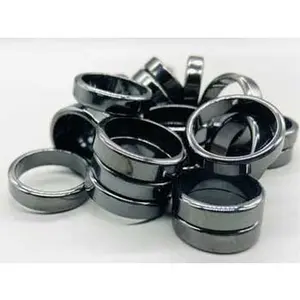 Flat Hematite Rings (Set Of 50)