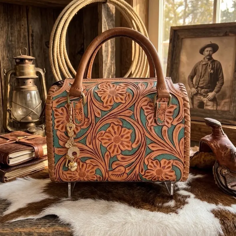 Leather speedy bags