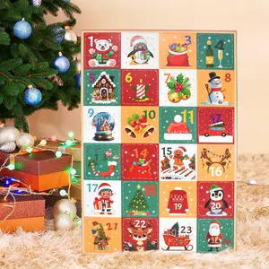 Christmas Countdown Calendar Year 2026, Christmas Countdown Calendar, 24 Grid Fun Christmas Blind Box Empty Box, Colorful Surprise Gift Box, Christmas Calendar, Countdown Gift, Gift and Clothing Box, Gifts In Box