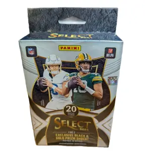 Panini 2024 Select Football Blaster Box - 20 Total Cards with Exclusive Black & Gold Prizm Shock!