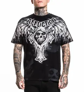 Affliction Men's T-shirt Misfits Bat Affliction Men's T-shirt Misfits Bat