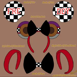 Freddy Fazbear Ears: Pizzeria Glam Edition