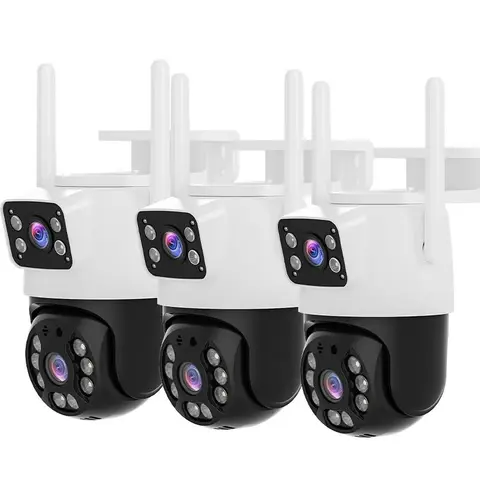 Home Security Cameras, 1080P Panoramic View Indoor Camera with Full Color Night Vision, Human Motion Detection, Bluetooth/WiFi Connection, Monitoring System For Baby/Pet/Elder Wireless Security Camera Lens Lights