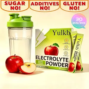 Sugar-FreeHydrationMultiplier -Hydration Drink-Convenient Single-Serving ,Gluten Free, Vegan,Zero-Convenient,Vitamin & Mineral Electrolytes|-30Servings Sugar-Free HydrationPackets[Hydration + Immunity-Apple, Strawberry, and Lemo Flavors]-30pcs