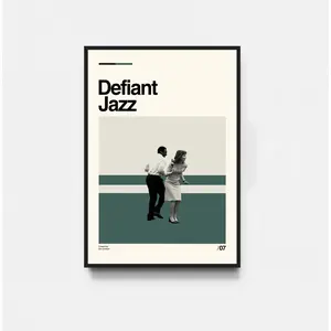 Aglined Vibrant Defiant Jazz Unframed Poster Art For Home Decor Featuring Severance TV Series Inspired Designs