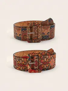 Boho Style Western Belt, Vintage Fashion Belt for Women, Casual Waistband for Jeans Trousers, Fashion Belt for Party, Daily Clothing Decor