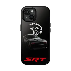 Hellcat Redeye Hard Dodge Challenger SRT Cell Themed Phone Case Premium Matte Texture, Protection, Shockproof, Anti-Drop, Anti-Fingerprint For IPhone 17-12, Pro Max, Pro Plus, and Samsung S25-22 Protection Safety