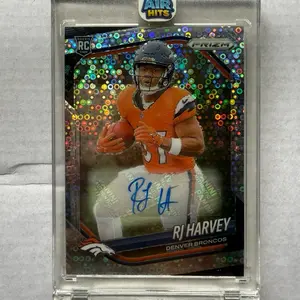 RJ Harvey RC Rookie Card Disco Auto #303 2025 Prizm