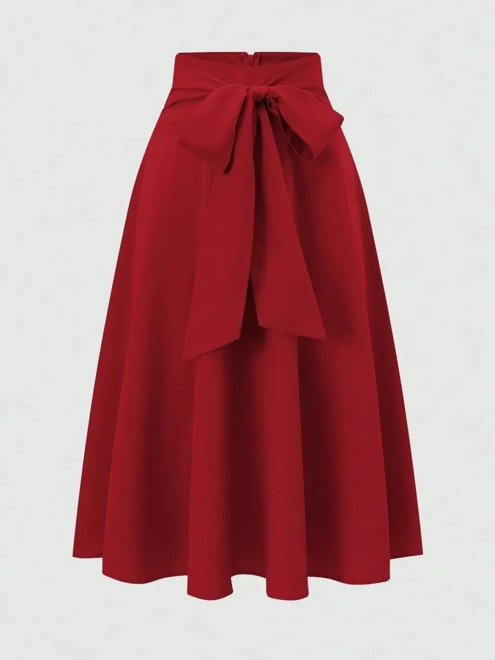 ✨ Women's Plain Red Mini Skirt, Simple Casual Skirt For Daily Outfits, Travel And Weekend Wear.
