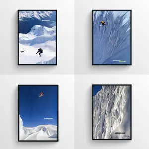 Patagonia Winter Poster Wall Art Family Bedroom Decor, Unframed Wall Art, Home Decoration Poster for Fans