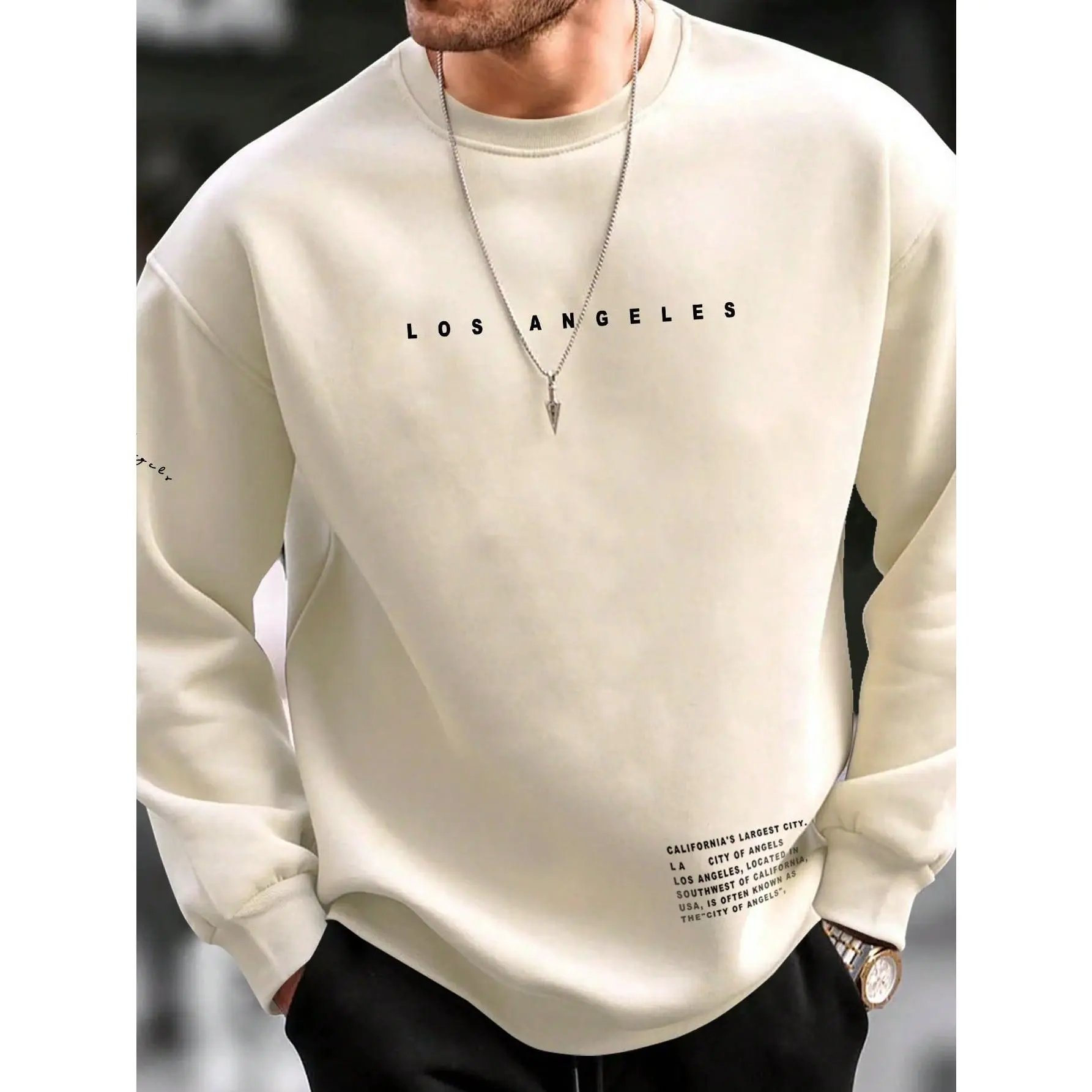 Manfinity Homme Men Slogan Graphic Sweatshirt Casual Long Sleeve