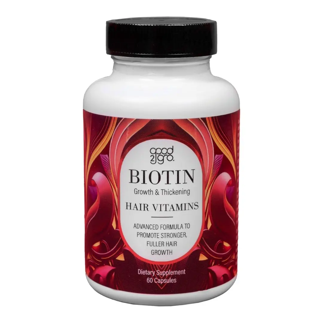 Hair Growth Supplement for Stronger Hair & Nails - Good2Gro by Gold Banner Beauty 60ct | High Potency Biotin Capsules for Beauty & Wellness Support – Vegan & Cruelty-Free