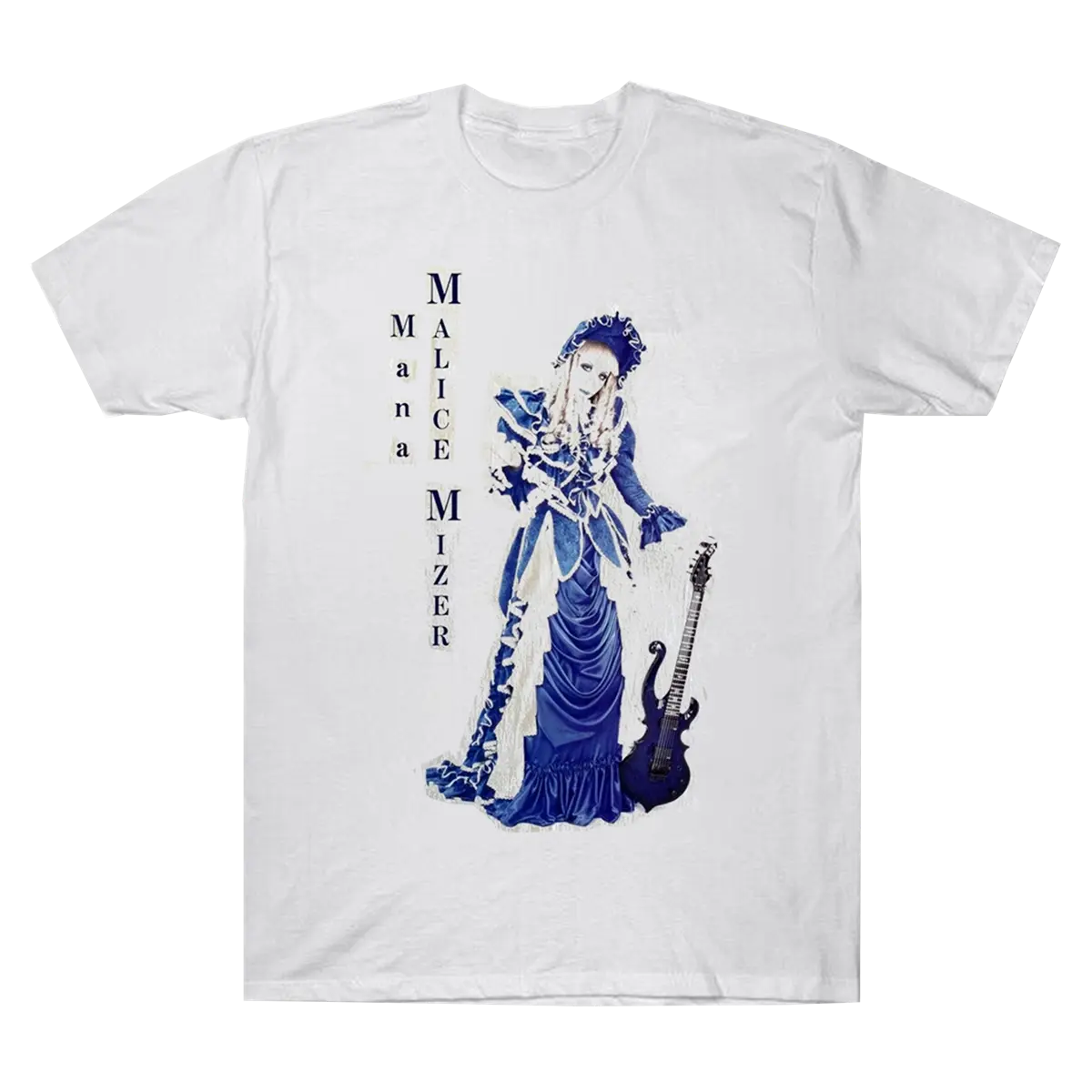 Rare MALICE MIZER Band and Guitar Short Sleeve Unisex T-shirt Unisex Cotton Fabric Crewneck Menswear Top