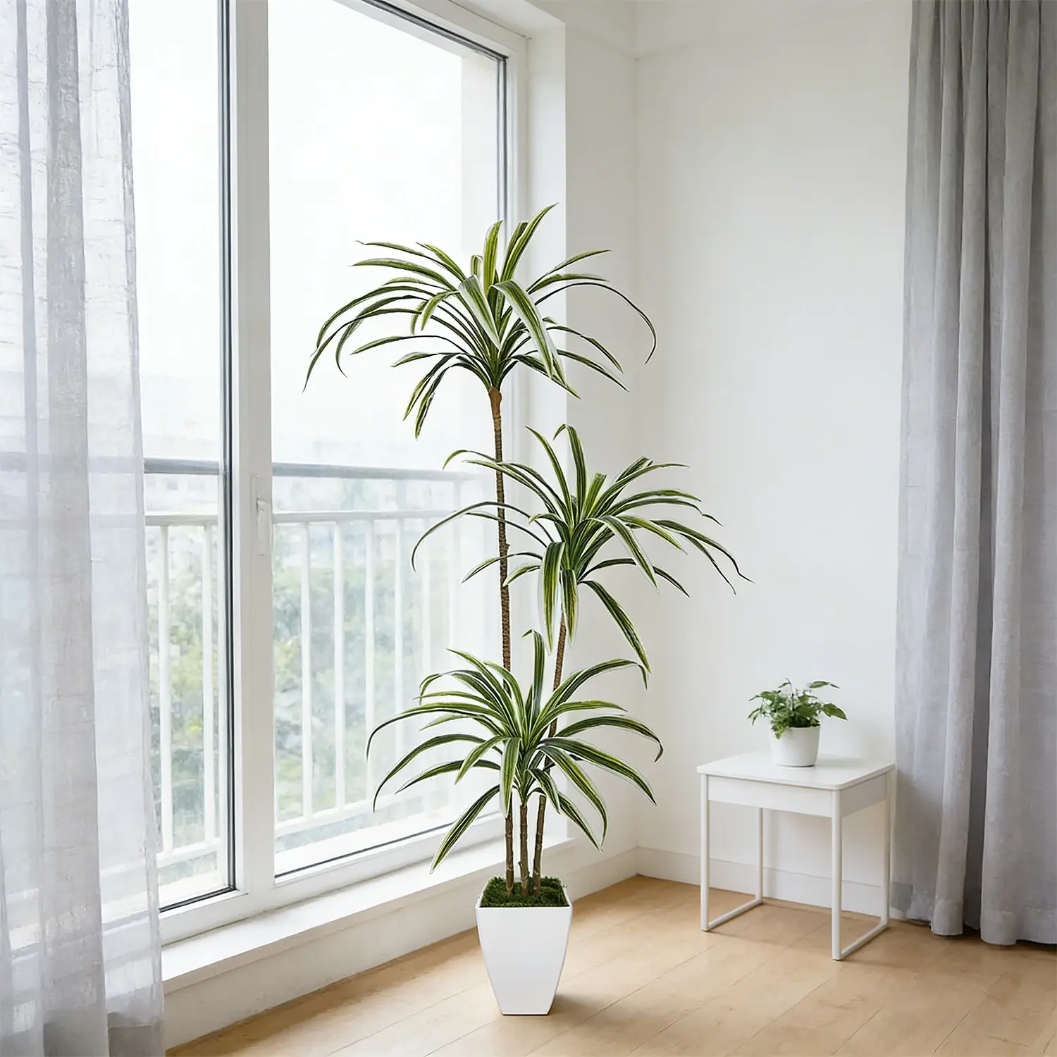 1pcs 130-160cm Artificial Lily Bamboo Tree, Outdoor & Indoor Porch Garden Decor, Artificial Trees Outdoor, Perfect for Halloween Christmas Thanksgiving, Artificial Bamboo Plant, Decorative Fake Plants