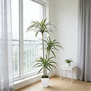 1pcs 130-160cm Artificial Lily Bamboo Tree, Outdoor & Indoor Porch Garden Decor, Artificial Trees Outdoor, Perfect for Halloween Christmas Thanksgiving