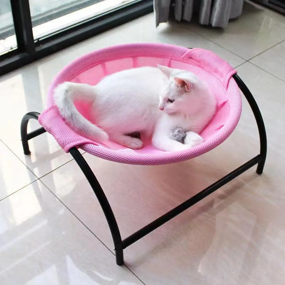 Breathable Cat Hammock Bed, Stable Free-standing Cat Bed Cat Sleeping Resting Hammock, Kitty Lounge Chair, Washable Hanging Pet Bed, Pet Supplies, Cat