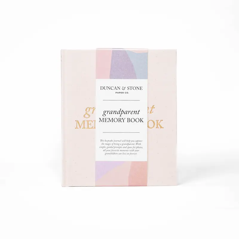 Grandparent Memory Journal, Linen Bound Scrapbook with Journaling Prompts for Grandchildren (Toys & Hobbies DIY Scrapbooking & Stamping)