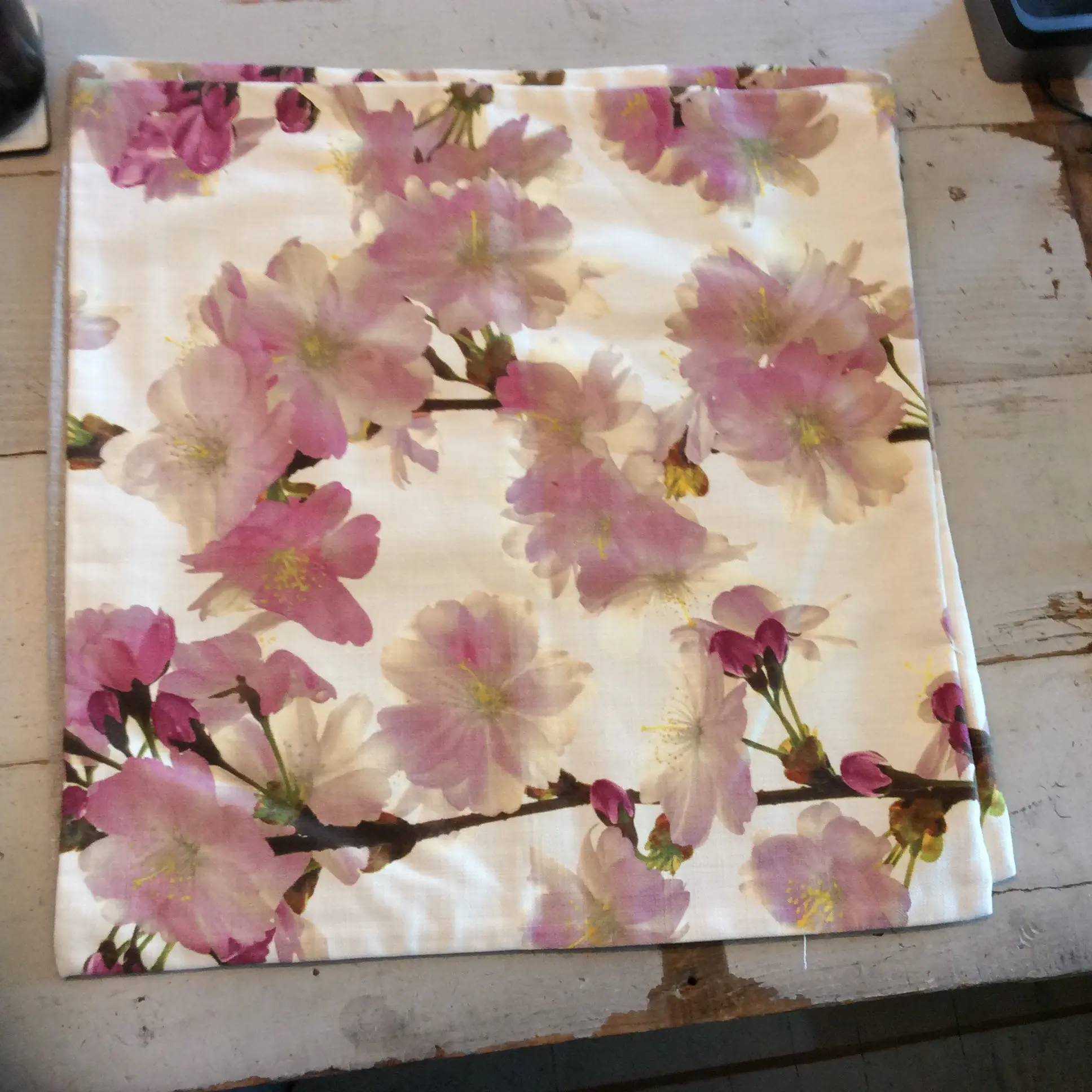 Purple Floral Pillow