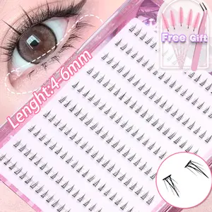 Natural single cluster lower eyelashes are a must-have for DIY makeup beginners. They are equipped with eyelash curlers and tweezers, making them comfortable and convenient to wear. Suitable for weddings, parties, dates, daily work makeup styles