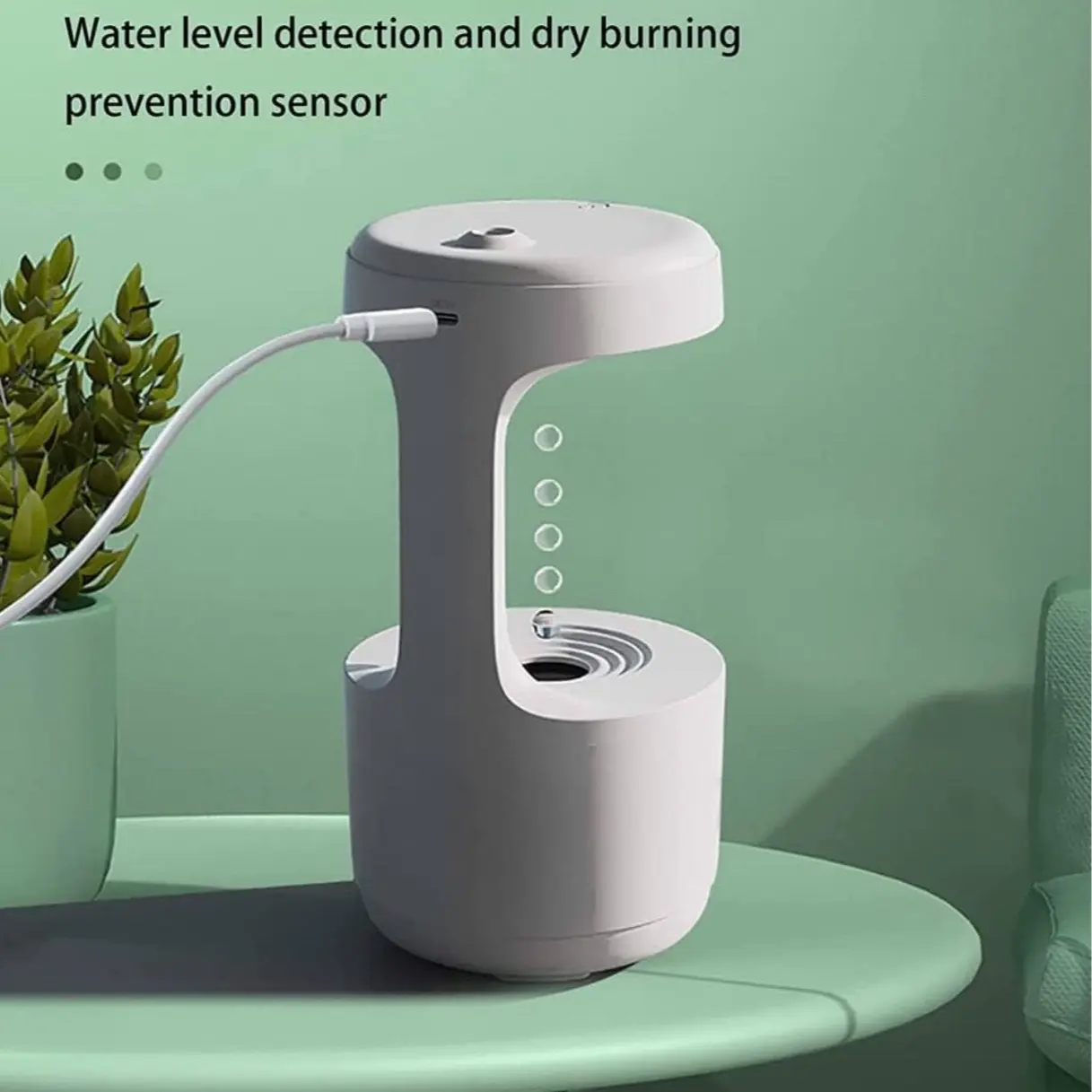 Anti gravity humidifier