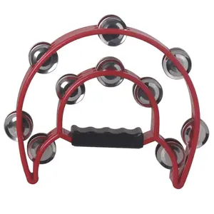 Double Row Tambourine, 1 Count Colorful Handheld Tambourine, Percussion Musical Instrument for KTV Party, Music Accessories for Kids & Adults