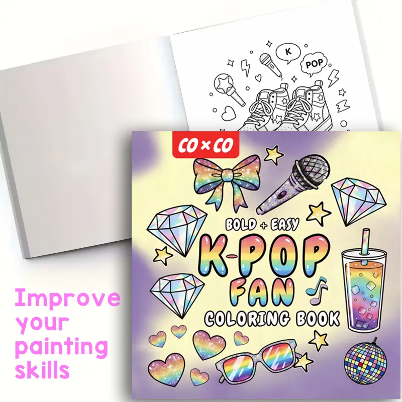 Bold Easy Line Drawing Activity Book - Music-Themed Coloring Pages for Beginners, Coloring Therapy with Therapeutic Benefits, Solo Creative Practice, Gift for Music & Art Enthusiasts