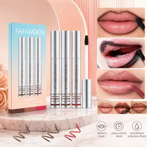 Three-piece peel-off lip gloss set, Smooth, forms a film quickly and does not stick to cups, mix and match three colors, mild, Gentle and safe, suitable for all seasons