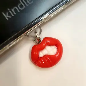 Lip Bite Kindle, E-reader, Phone Dust Plug/Charms - USB-C compatible