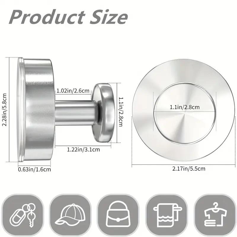 Suction Cup Hooks 2/4 Packs Strong 15 lbs Capacity 304 Stainless Steel No-Drill Installation for Towels Coats & More Matte Black Design Suction Cup Hooks 2/4 Packs Strong 15 lbs Capacity 304 Stainless Steel No-Drill Installation for Towels Coats & More Matte Black Design