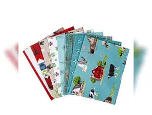 Spring Barn Quilts | 1-Yard Bundle Teal by Tara Reed for Riley Blake Designs | 8 pcs