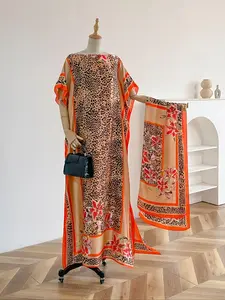 Women's Leopard Print Long Scarf & Clutch Bag, Fashionable Soft Comfortable Shawl Wrap & Clutch Bag, Casual Versatile Scarf Set for Women