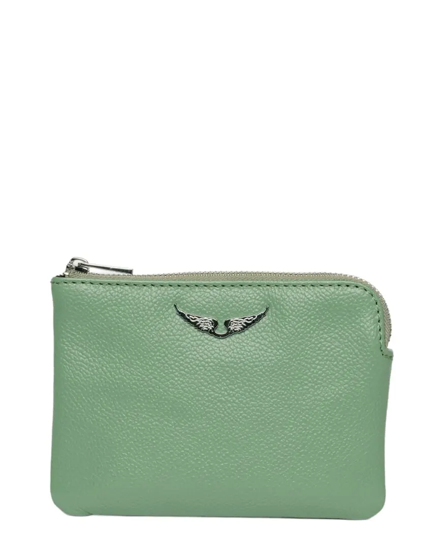 Zadig & Voltaire Mini Uma Wings Grained Leather Pouch