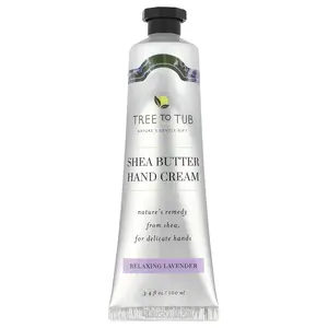 Tree To Tub Shea Butter Hand Cream, Relaxing Lavender, 3.4 fl oz (100 ml)