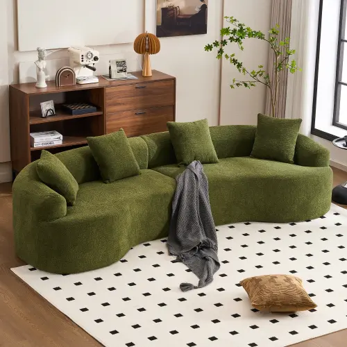 Green+4 Seat+Chenille,Foam