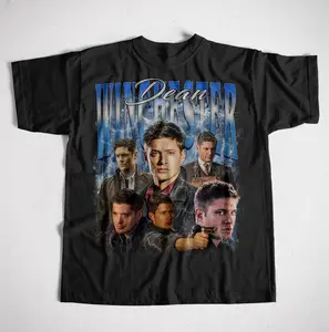 Dean Winchester Supernatural T-Shirt, Vintage Retro Style Fan Tee