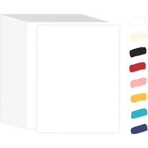 White Cardstock 8.5 x 11 White Paper 100 Pack, 65lb Card Stock Printer Paper for Cards Making, Office Printing, Certificate