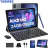 10.1-Inch Incell Screen Unisoc T606 Octa-Core Android 16 Tablet Bundle, 24GB+256GB(2TB TF) 8-in-1 Kit with Wireless Keyboard, Mouse, Stylus, Gemini AI, 8MP Camera, 5000mAh, Widevine L1, GPS, 2-Year Warr., 32h Music Play for Study, Travelers