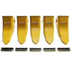 BDI Wear Parts 5 Pack 23 230 Series 230ST Excavator Bucket Teeth, Single Tiger Bucket Tooth w/23p Flex Pin Compatible with 23 & 230 Series Skid Steer Loaders and Excavators utility