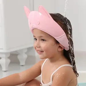 Adjustable Cartoon Shower Cap for Hair Washing, Waterproof and Anti-Leak, Soft and Comfortable, Easy to Clean Durable Bath Accessory