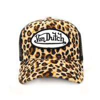 Leopard Print Velvet Trucker