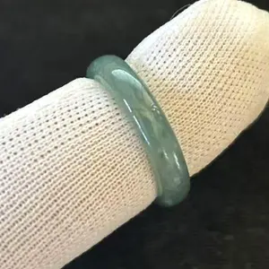 Natural Green Jade Jadeite Small Toe Ring Band