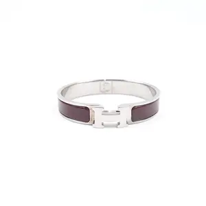 Pre-owned Hermes Clic H PM Brown Metal Bracelet T10388438